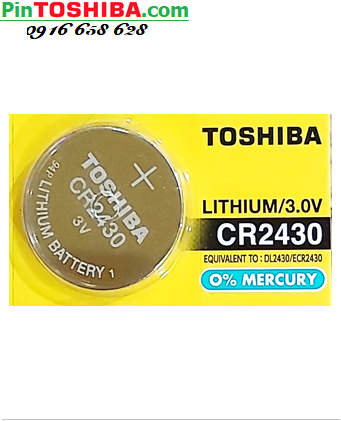 Toshiba CR2430, Pin 3v Lithium Toshiba CR2430 chính hãng| CÒN HÀNG (Giá VND/1viên)